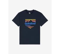 T-shirt Quiksilver EV Horizon Fade manches courtes bleu marine orange - XS