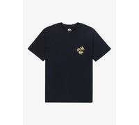 T-shirt Quiksilver Evo Learning From Nature manches courtes noir blanc beige - XS