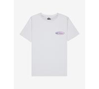 T-shirt Quiksilver Quik Globe manches courtes blanc bleu rose garçon - 10
