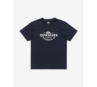 T-shirt Quiksilver Typed Out manches courtes bleu marine blanc - M