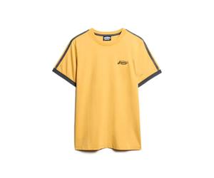 T-shirt rÃ©tro Ã rayures et logo Superdry Essential Jaune L