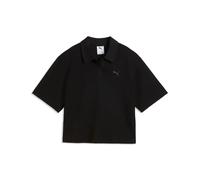 T-shirt rÃ©tro col polo femme Puma Noir M