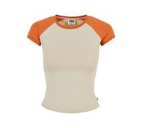 T-shirt rÃ©tro court extensible femme Urban Classics Organic Blanc 4XL