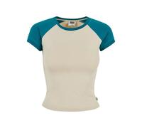 T-shirt rÃ©tro court extensible femme Urban Classics Organic Blanc 5XL