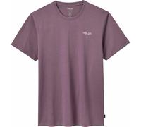 Rab - T-shirt en coton - Stance Mountain Peak Tee Dark Iris pour Homme en Coton - Taille L - Violet Violet L