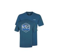 T-shirt Rab Stance Peak Bleu S