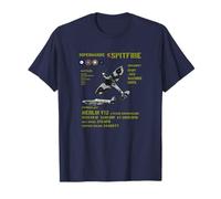 T-shirt RAF SPITFIRE WW2 Avion de combat Union Jack T-Shirt