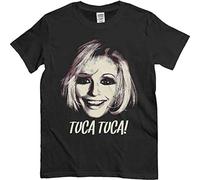 T-Shirt Raffaella Carrà, T-Shirt Tuca Tuca, Vintage Image, Pop Art Black 3XL
