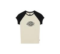 Dickies Forth Shaw Raglan Short Sleeve T-shirt Beige M Femme