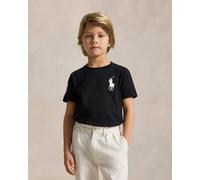 T-shirt Ralph Lauren Big Pony manches courtes noir blanc enfant - 5