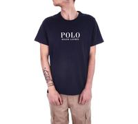 T-shirt Ralph Lauren Logo Cotton Sleep manche courte bleu marine blanc - S