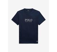 T-shirt Ralph Lauren Logo Cotton Sleep manche courte bleu marine blanc - S