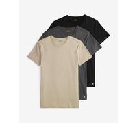 T-shirt Ralph Lauren Slim Fit manches courtes beige gris noir (3 unités) - M