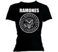 T-shirt ramones presidential seal unisexe noir taille l Noir