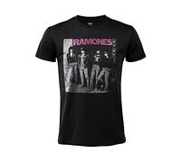 T-shirt Ramones Rocket To Russia T-shirt Rock Officiel Noir Coton Unisexe Adulte Garçon, Noir , XS