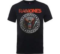 T-shirt ramones seal hey ho unisexe noir taille s Noir