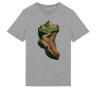 T-shirt Randonnée à la montagne 2 - LA FRENCH TOUCH - Homme - Coton 100% bio - Gris XL