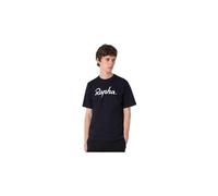 T shirt rapha coton large logo noir blanc