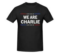 T-Shirt Ras du Cou à Manches Courtes We are Charlie Kirk (6) pour Homme en Coton
