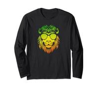 T-Shirt Rasta Reggae Jamaica Lion Vintage T Shirt Manche Longue