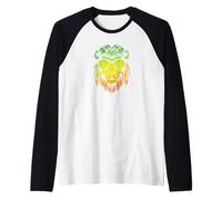T-Shirt Rasta Reggae Jamaica Lion Vintage T Shirt Manche Raglan