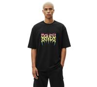 T-Shirt Raven Death Métal Oversize Noir Noir