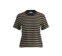 T-shirt rayÃ© Ã manches courtes confectionnÃ© dans un mÃ©lange doux de jersey et de coton. femme s.Oliver Noir 44
