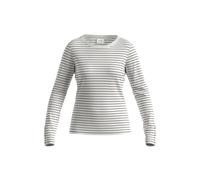 T-shirt rayÃ©e avec boutons dÃ©coratifs manches longues femme COMMA Blanc 32