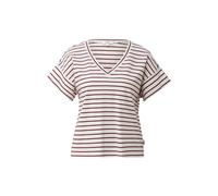 T-shirt rayÃ© en jersey interlock Ã col V femme s.Oliver Rouge 42