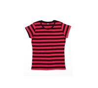 T-shirt rayÃ© femme Mantis Rouge M