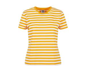T-shirt rayÃ© rÃ©gulier femme Urban Classics Blanc 3XL