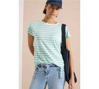 T-shirt rayé à col bateau
