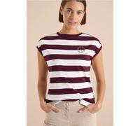 T-shirt rayé avec lettering