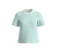 T-shirt rayé en jersey interlock femme s.Oliver Turquoise 46