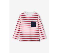 VERTBAUDET T-Shirt rayé garçon Rouge 4A