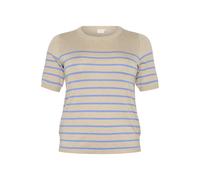 T-shirt rayures femme KAFFE Curve Lizzy Beige S