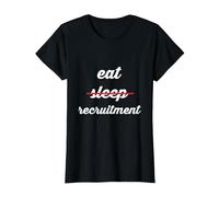 T-Shirt recruteur dédié, Sport ou Militaire T-Shirt, Femme, Noir, L