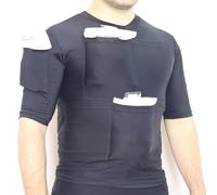 T-Shirt Refroidissant Avec Sacs De Glace - Brûler des Calories Par Le Froid - Modèle Haut Puissance 4800G - L