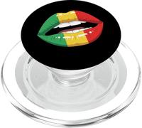 T-Shirt Reggae Kissing Lips Rastafari Rasta Music PopSockets PopGrip pour MagSafe