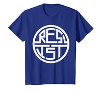 T-Shirt Resist- Anti-Corruption Politique T-Shirt, Enfant, Bleu Royal, 4 Ans