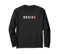 T-Shirt Resist #Resist Anti Trump #Indivisible Manche Longue