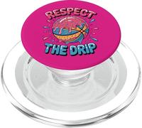 T-Shirt Respect The Drip - Basketball Ice Cream Drip PopSockets PopGrip pour MagSafe