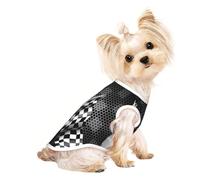 T-shirt respirant à motif de drapeau à carreaux pour petits chiens et chatons