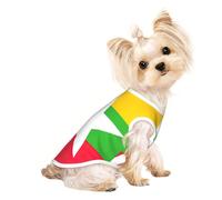 T-shirt respirant avec drapeau du Myanmar pour petits chiens et chatons