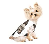 T-shirt respirant avec imprimé âne amusant pour petits chiens, chiots, chatons, chiens, chats