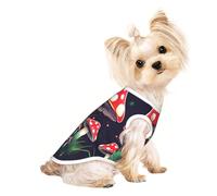 T-shirt respirant avec imprimé champignons magiques pour petits chiens, chiots, chatons
