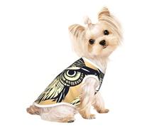 T-shirt respirant avec imprimé hibou mignon pour petits chiens, chiots, chatons, chiens et chats