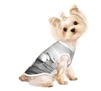 T-shirt respirant gris avec pierres zen pour petits chiens et chatons