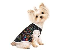 T-shirt respirant pour chien et chat imprimé formule mathématique, sans manches, débardeur doux pour petits animaux de compagnie