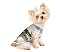 T-shirt respirant pour petits chiens et chats Motif avion de la Seconde Guerre mondiale 2 à l'échelle standard 2 _ 00x